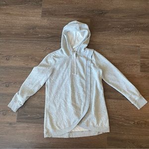 Old Navy Maternity Cross-Front Nursing Pullover Hoodie size Medium - gray